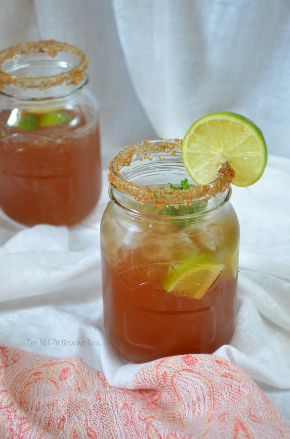Brown Sugar and Mint Limeade by The Not So Creative Cook 1