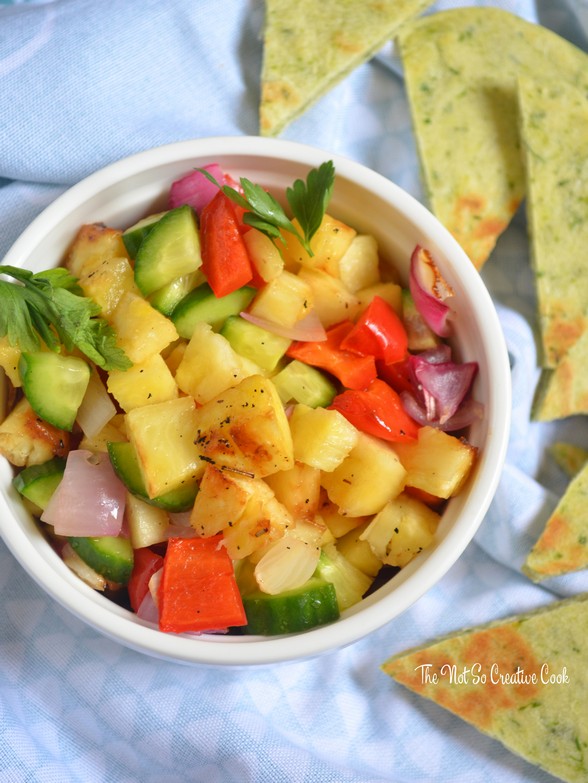 Grilled Pineapple Salsa from The Not So Creative Cook